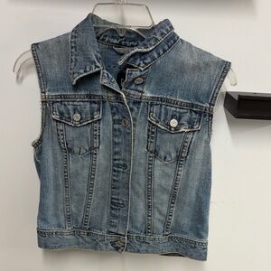 GAP Blue Denim Vest